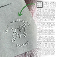 Love letter sealed with a custom heart and arrow embosser
